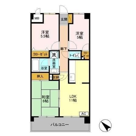 レジデンスJOKOの物件間取画像